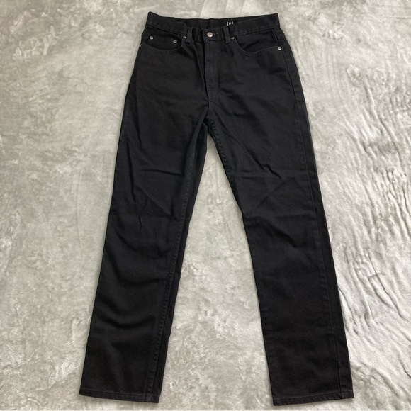 George Other - George Black Denim Regular Straight Jean Pants Heavyweight Size 32x32
